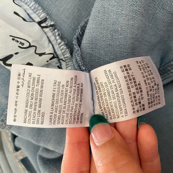 INC International Concepts Striped Hem Jean Jacket - Picture 7 of 10